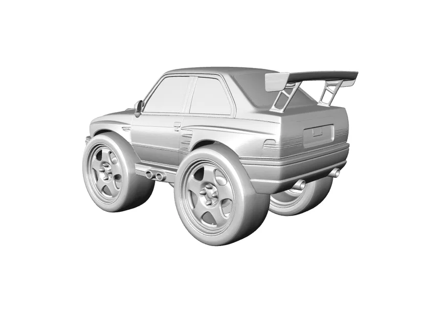 Mô hình xe BMW e30 M3 Caricature phong cách hoạt hình độc đáo - Image 3