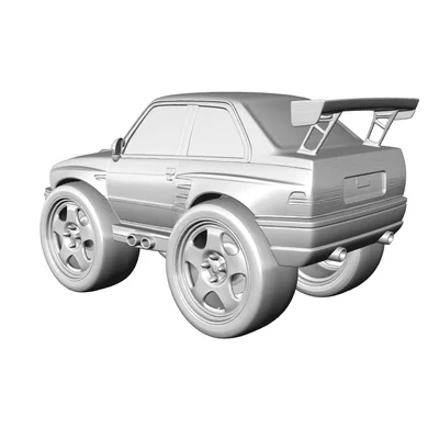 Mô hình xe BMW e30 M3 Caricature phong cách hoạt hình độc đáo