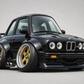 Mô hình xe BMW e30 M3 phong cách hoạt hình (Caricature) cực chất - Thumbnail 1