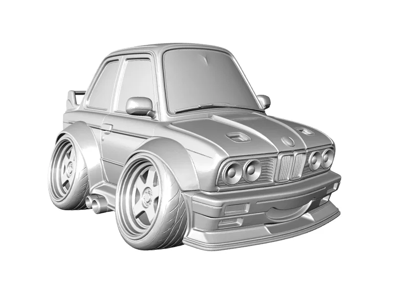 Mô hình xe BMW e30 M3 phong cách hoạt hình (Caricature) cực chất - Image 4