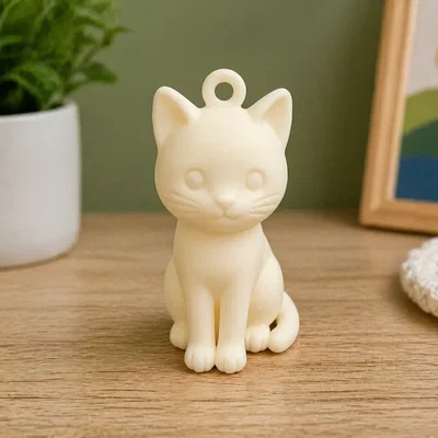 Móc khóa mèo dễ thương – Thiết kế tối giản Kawaii