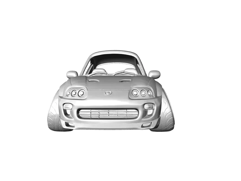 Mô hình 3D Toyota Supra MK4 1993 phong cách Caricature cực chất - Image 3