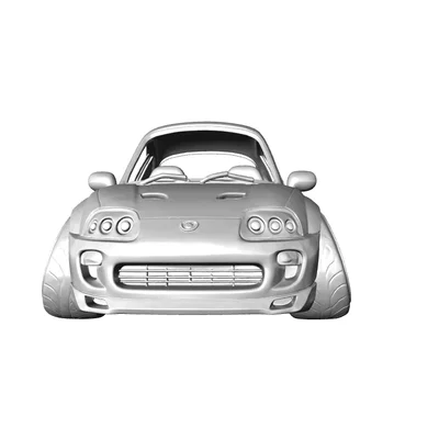 Mô hình 3D Toyota Supra MK4 1993 phong cách Caricature cực chất