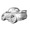 Mô hình 3D Toyota Supra MK4 1993 phong cách Caricature cực chất - Thumbnail 5