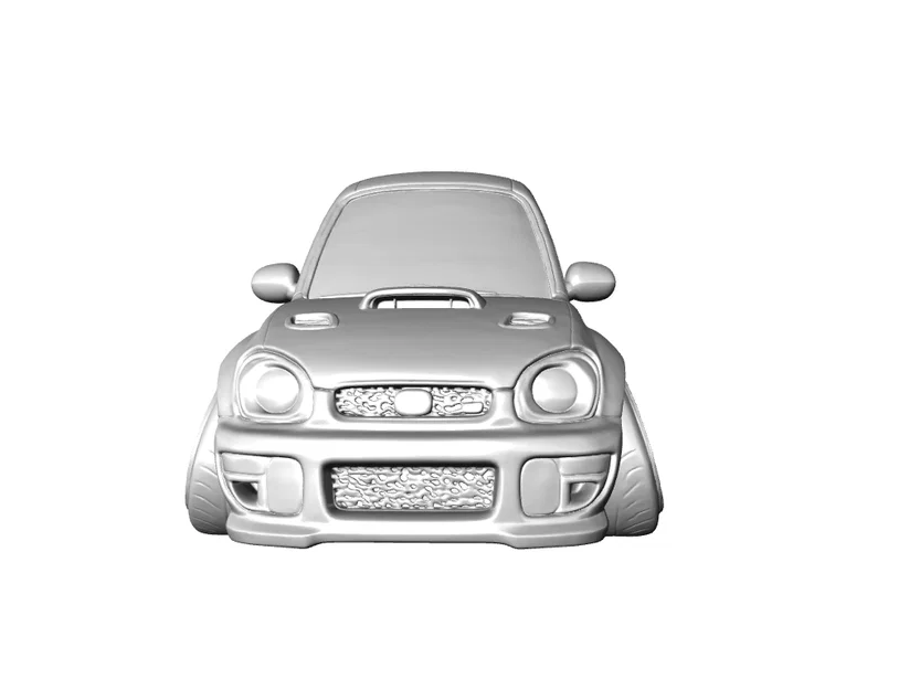 Mô hình Subaru Impreza 22B STI 1998 phong cách hoạt hình (Caricature) - Image 2