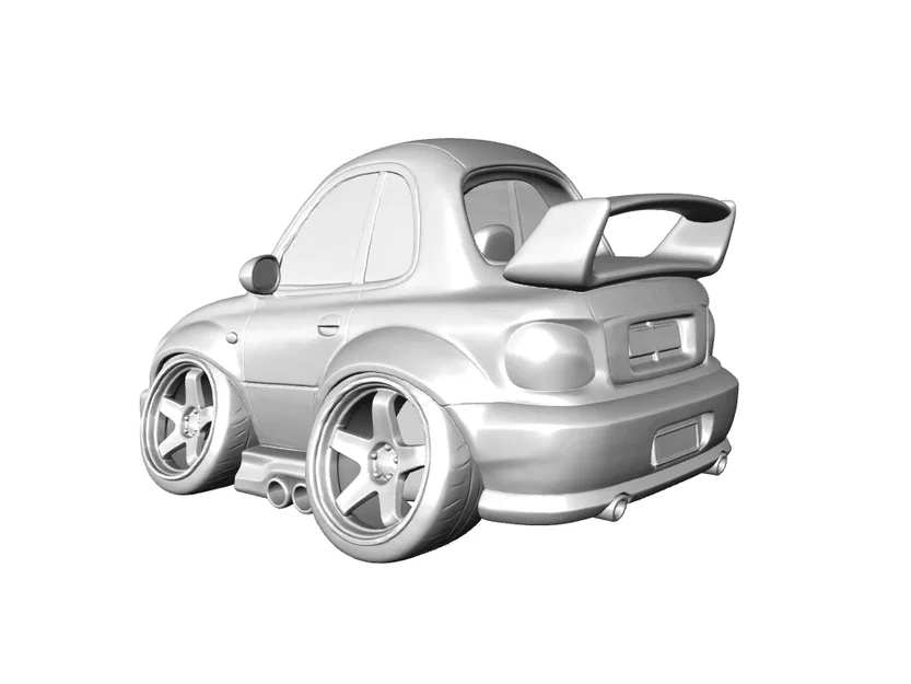 Mô hình Subaru Impreza 22B STI 1998 phong cách hoạt hình (Caricature) - Image 3
