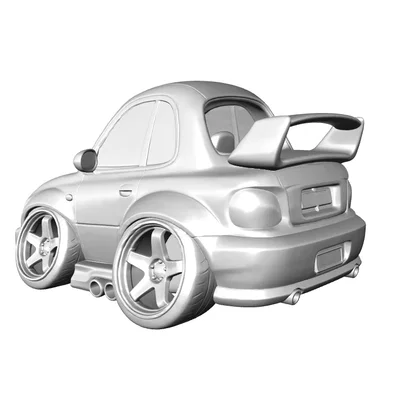 Mô hình Subaru Impreza 22B STI 1998 phong cách hoạt hình (Caricature)