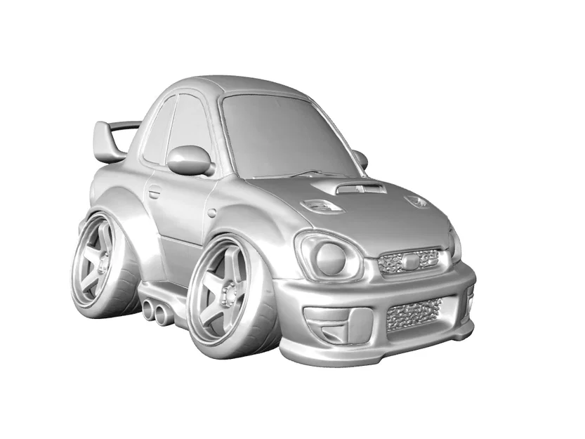 Mô hình Subaru Impreza 22B STI 1998 phong cách hoạt hình (Caricature) - Image 5