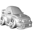 Mô hình Subaru Impreza 22B STI 1998 phong cách hoạt hình (Caricature) - Thumbnail 5