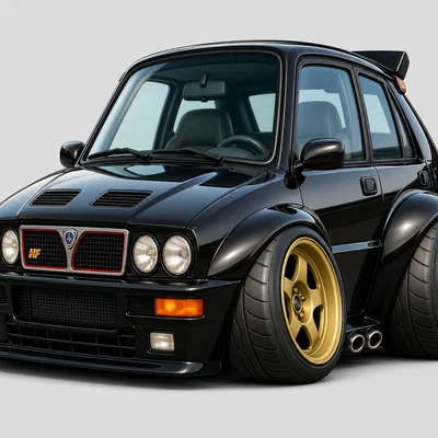 Mô hình 3D Lancia Delta HF Integrale 1991 phong cách hoạt hình