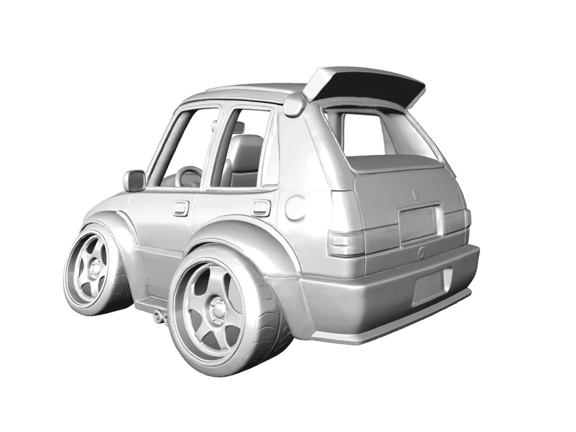 Mô hình 3D Lancia Delta HF Integrale 1991 phong cách hoạt hình - Image 2