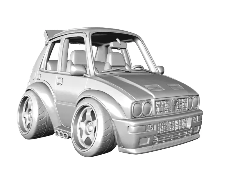 Mô hình 3D Lancia Delta HF Integrale 1991 phong cách hoạt hình - Image 4
