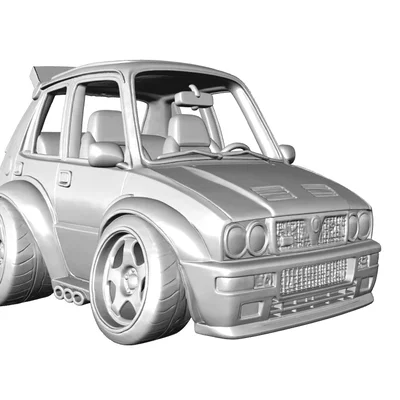 Mô hình 3D Lancia Delta HF Integrale 1991 phong cách hoạt hình