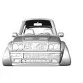 Mô hình 3D Lancia Delta HF Integrale 1991 phong cách hoạt hình - Thumbnail 5