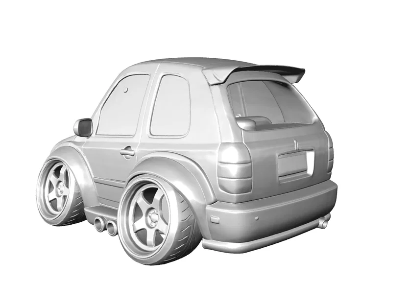 Mô hình 3D xe Volkswagen Golf MK3 GTI 1992 phong cách Caricature - Image 2