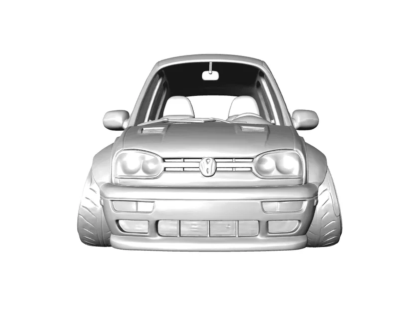 Mô hình 3D xe Volkswagen Golf MK3 GTI 1992 phong cách Caricature - Image 5