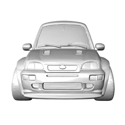 Mô hình xe Ford Escort RS Cosworth 1992 phong cách Caricature 3D