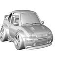 Mô hình xe Ford Escort RS Cosworth 1992 phong cách Caricature 3D - Thumbnail 5