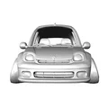 Mô hình 3D Renault Clio Williams 1993 phong cách Caricature cực đẹp - Thumbnail 5