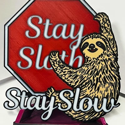 Mô hình trang trí để bàn Stay Sloth: Lời nhắc sống chậm đầy nghệ thuật