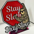 Mô hình trang trí để bàn Stay Sloth: Lời nhắc sống chậm đầy nghệ thuật - Thumbnail 2
