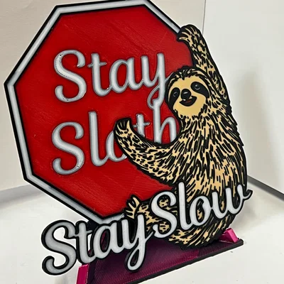 Mô hình trang trí để bàn Stay Sloth: Lời nhắc sống chậm đầy nghệ thuật