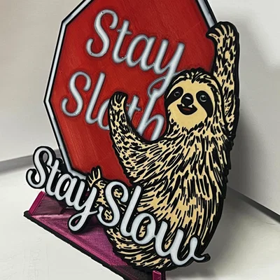 Mô hình trang trí để bàn Stay Sloth: Lời nhắc sống chậm đầy nghệ thuật