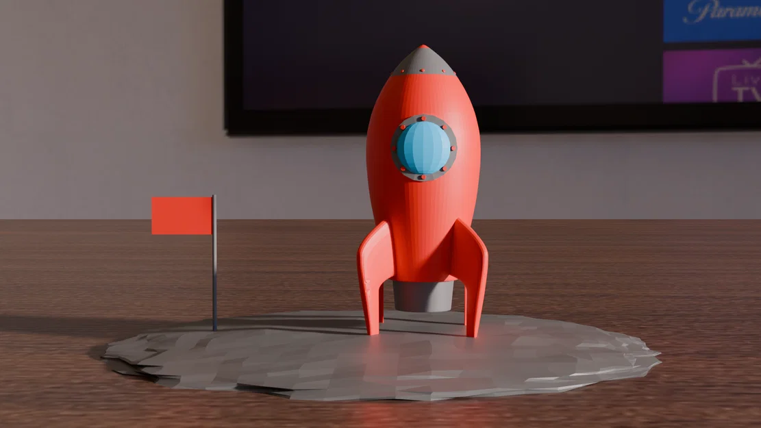 Mô hình tiểu cảnh tên lửa không gian (Space Rocket Diorama) - Image 1