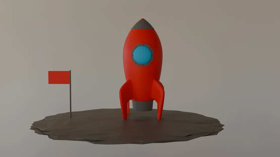 Mô hình tiểu cảnh tên lửa không gian (Space Rocket Diorama) - Image 2