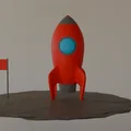 Mô hình tiểu cảnh tên lửa không gian (Space Rocket Diorama) - Thumbnail 2