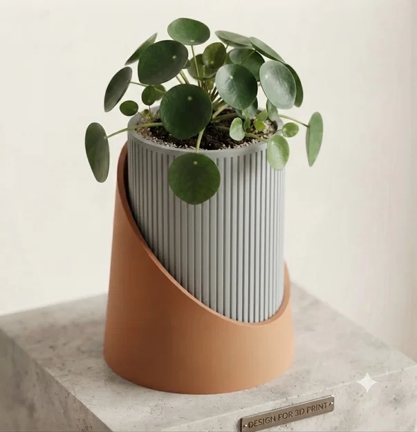 Chậu cây in 3D phong cách tối giản hiện đại sang trọng - Image 1