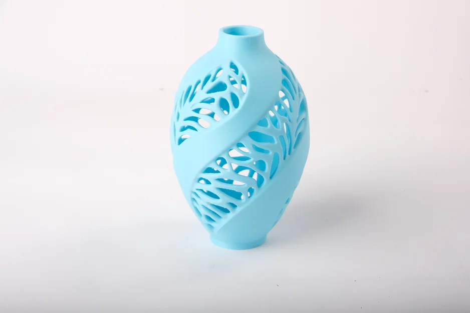 Bình Hoa Blue Leaf Lace Vase In 3D - Image 2