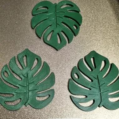 Đế lót ly hình lá Monstera (Monstera Leaf Coaster) - Image 4