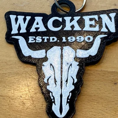 Móc khóa Wacken Anhänger - Phụ kiện 3D cho tín đồ nhạc Rock