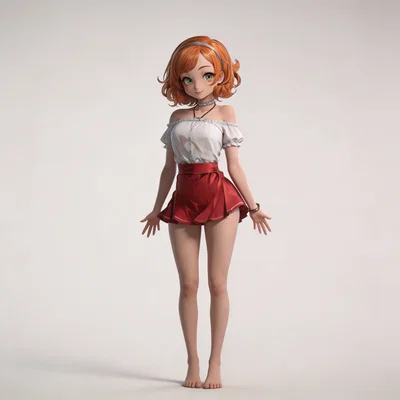 Mô hình Anime Girl - Strawberry Blonde Delight in 3D cực xinh
