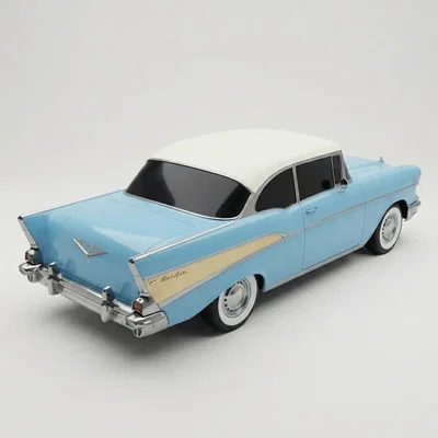 Mô hình 3D xe cổ Chevrolet Bel Air 1957 sang trọng