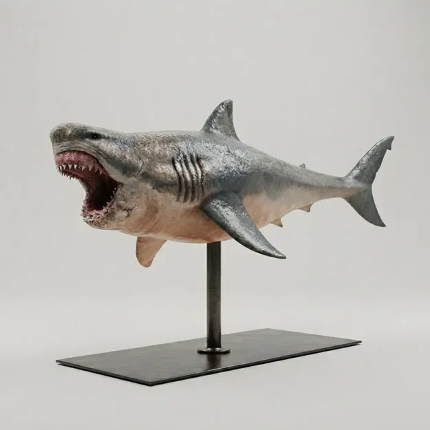 Mô hình cá mập Megalodon 3D ấn tượng để trang trí - Image 1