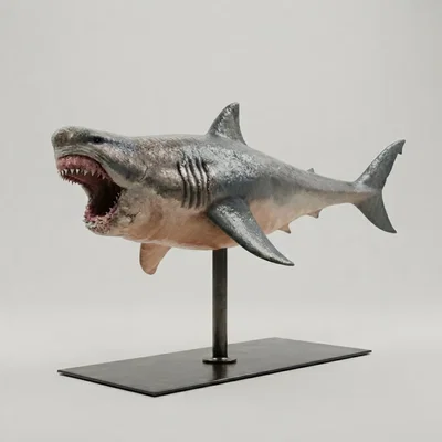 Mô hình cá mập Megalodon 3D ấn tượng để trang trí
