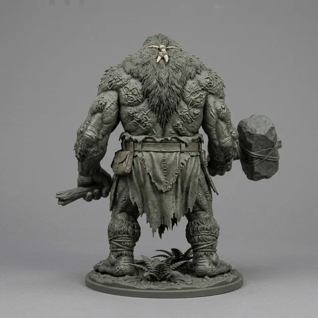 Mô hình 3D Woodland Troll: Quái vật rừng già mạnh mẽ cho người sưu tầm - Image 2