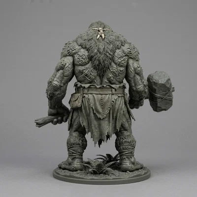 Mô hình 3D Woodland Troll: Quái vật rừng già mạnh mẽ cho người sưu tầm