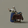 Mô hình 3D Người đàn bà với bình nước của Johannes Vermeer - Thumbnail 1