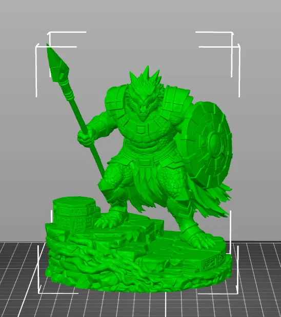 Vhorlath Realms – Reptilian – Sunscale Spearwarden (Mô hình 3D in STL Dark Fantasy) - Image 5