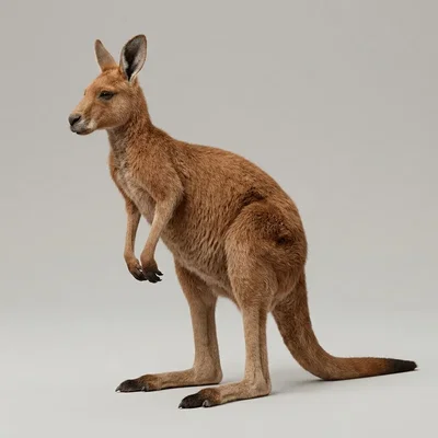 Mô hình 3D chuột túi đỏ Úc (Australian Red Kangaroo) độc đáo