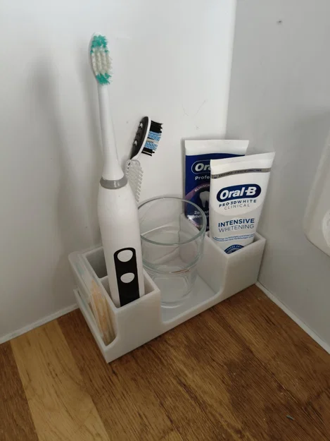 Khay đựng bàn chải và vật dụng vệ sinh răng miệng đa năng - Image 1