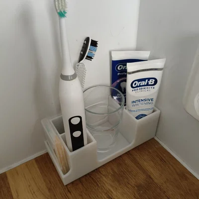 Khay đựng bàn chải và vật dụng vệ sinh răng miệng đa năng