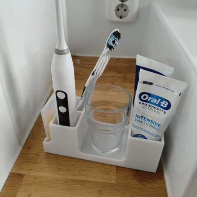 Khay đựng bàn chải và vật dụng vệ sinh răng miệng đa năng