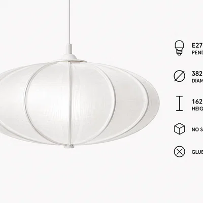 Chụp đèn Ellipsoid cho đèn thả E27