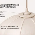 Chụp đèn Ellipsoid cho đèn thả E27 - Thumbnail 4