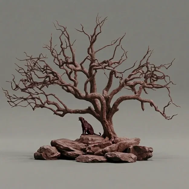 Mô hình trang trí Cat People - The Leopard Tree (1985) ấn tượng - Image 1