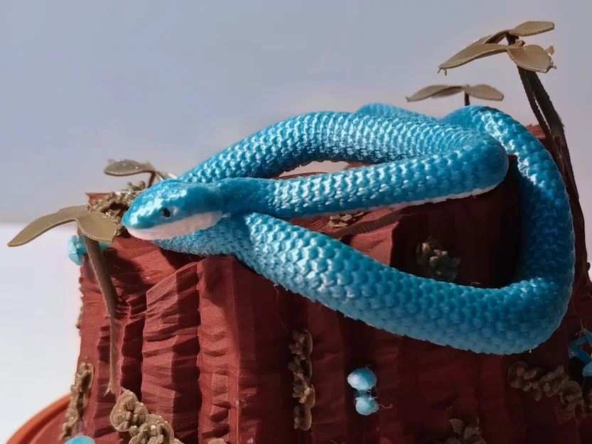 Rắn lục đảo (Trimeresurus insularis) - Mô hình tiểu cảnh để bàn - Image 1